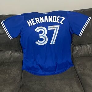 Signed Teoscar Hernandez Toronto Blue Jays Jersey